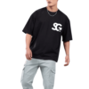 Black Oversized Tee Freedom