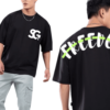 Black Oversized Tee Freedom