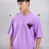 Fly Alone Lilac Oversized T-Shirt