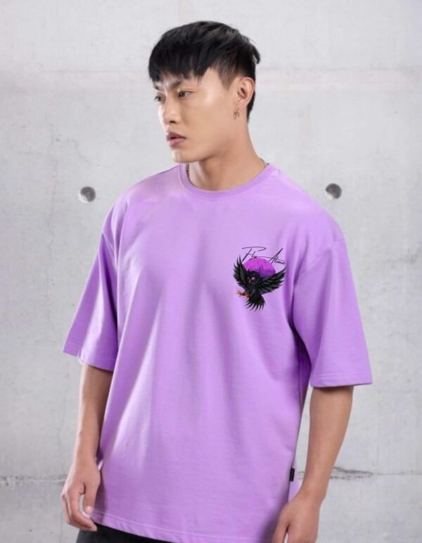 Fly Alone Lilac Oversized T-Shirt