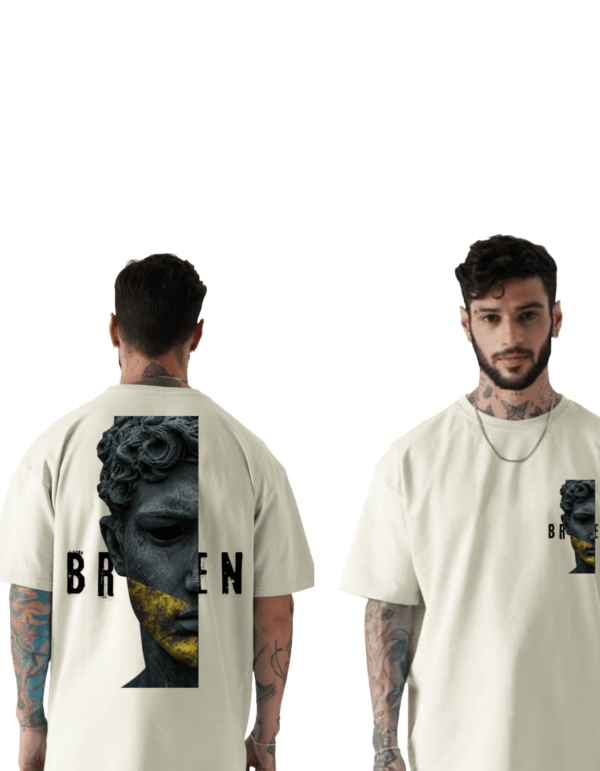 Beige oversized streetwear Tee