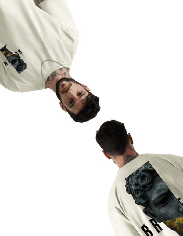 Beige oversized streetwear Tee