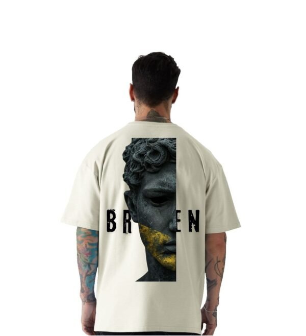 Beige oversized streetwear Tee