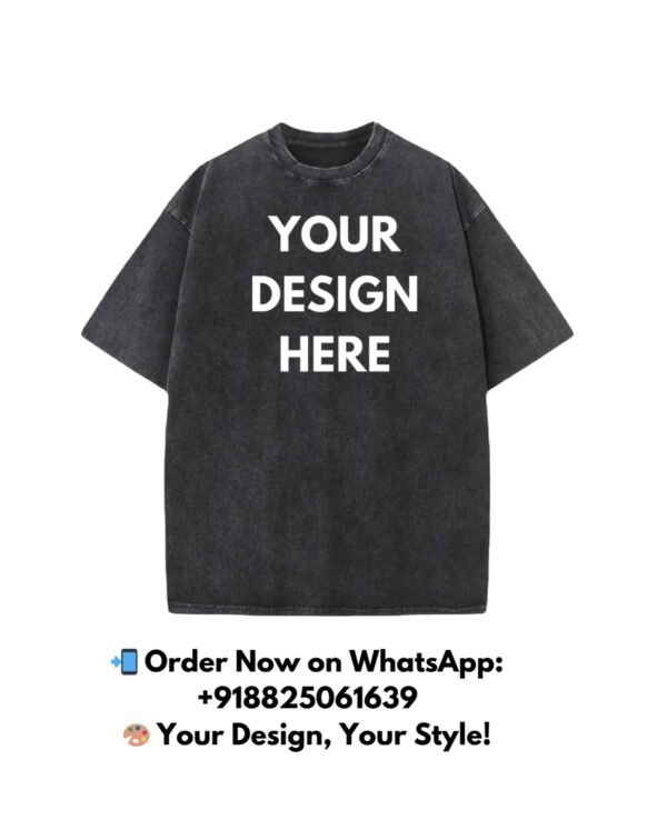 CUSTOMIZE ACID WASH T-SHIRT
